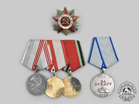 russia,_soviet_union._a_lot_of_five_awards_c2020_894_mnc8771