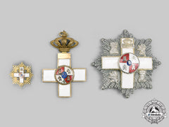Spain, Kingdom. Three Order Of Military Merit With White Distinction Awards
