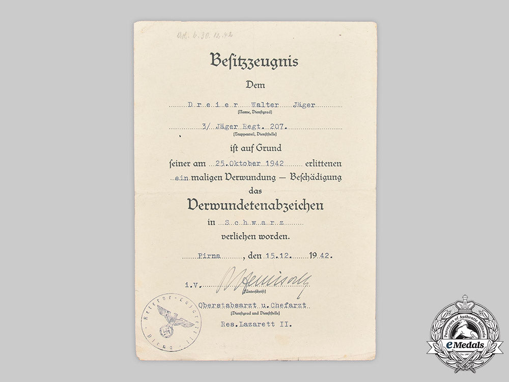 germany,_heer._a_black_grade_wound_badge,_with_award_document,_to_walter_jäger_c2021_051_mnc9395