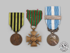 France, III Republic. Three Awards & Campaign Medals