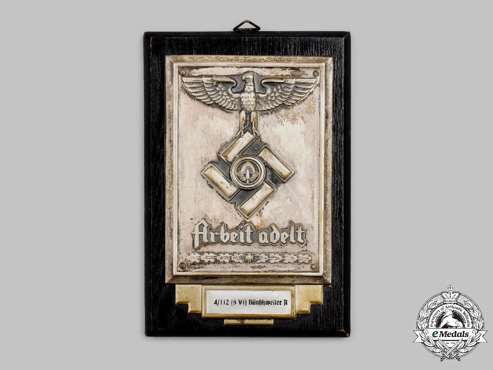 germany,_rad._a_reich_labour_service_commemorative_plaque_and_booklet_to_georg_hilpert_c2021_241_mnc9564