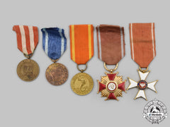 Poland, Republic, People's Republic. A Lot Of Five Awards