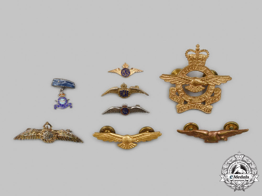 canada._a_lot_of_eight_royal_canadian_air_force(_rcaf)_badges_c2021_543emd_8011_1