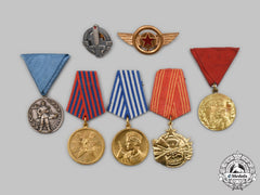 Yugoslavia, Socialist Federal Republic. A Lot Of Seven Medals And Badges