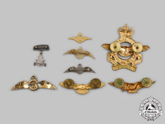 Canada. A Lot Of Eight Royal Canadian Air Force (Rcaf) Badges