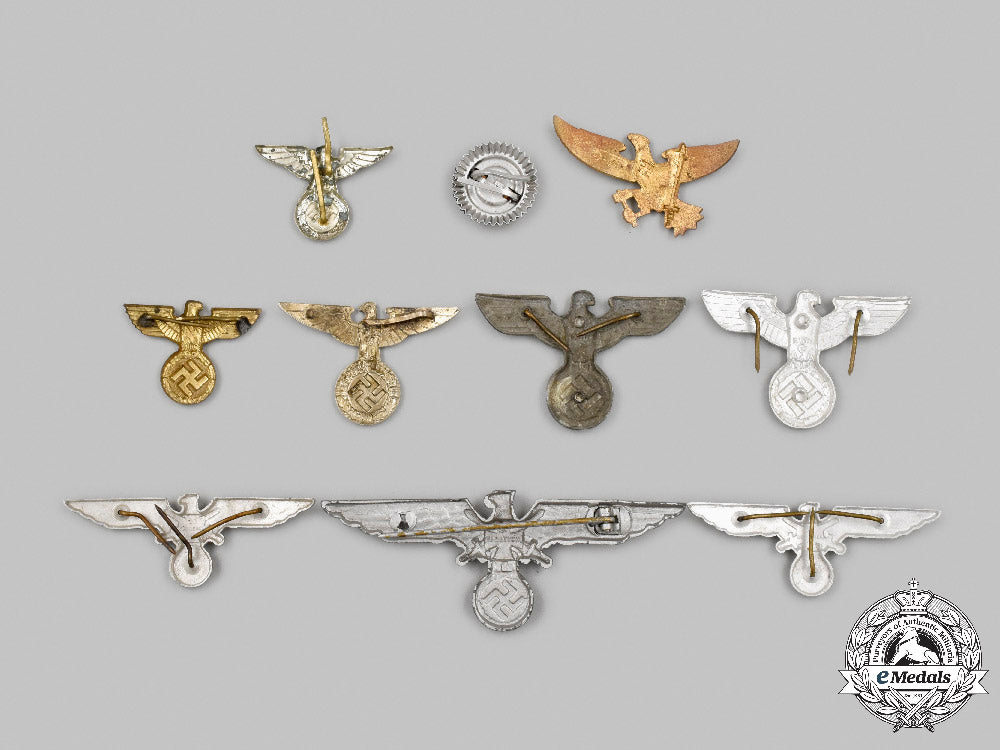 germany,_third_reich._a_mixed_lot_of_eagle_insignia_c2021_545_mnc0215