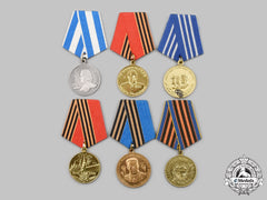 Russia, Federation. Belarus, Ukraine. A Lot Of Six Medals