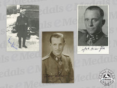 Germany, Ss. A Lot Of Postwar Signed Photos Of Waffen-Ss Knight’s Cross Winners