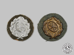 Germany, Wehrmacht. A Pair Of Driver Proficiency Badges