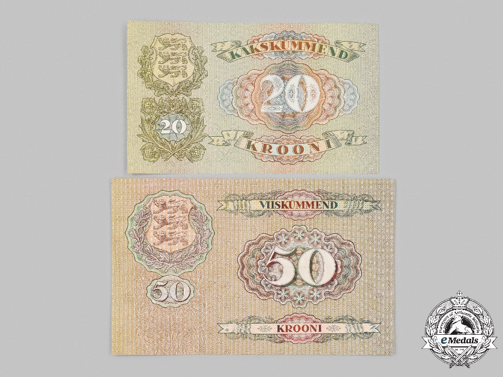 estonia,_i_republic._a_pair_of_mint_and_unused_banknotes_c2021_659_mnc0433