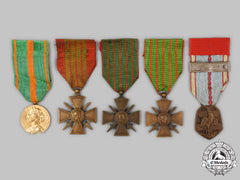 France, Iii Republic. Five Medals & Awards