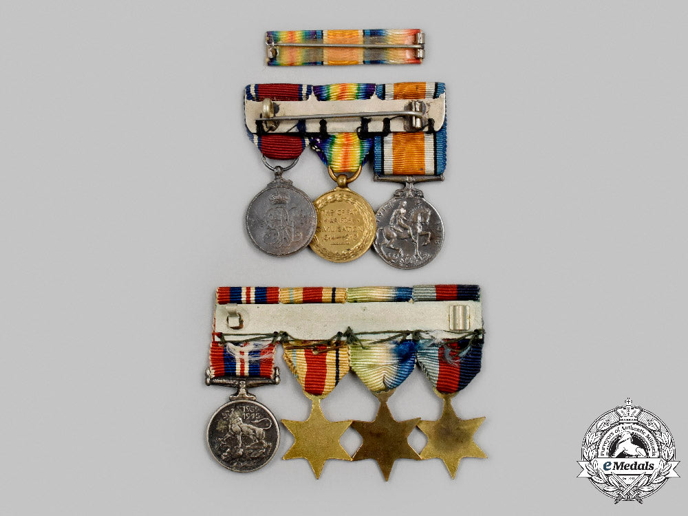 united_kingdom._two_first_war_and_second_war_miniature_groups_and_ribbon_bar_c2021_794_mnc7712