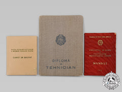 Romania, Republic. Three Documents From The Personal Estate Of Gheorghe Gheorghiu-Dej