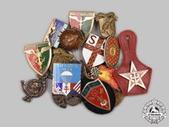 France, V Republic. A Lot Of Eighteen Regimental Badges