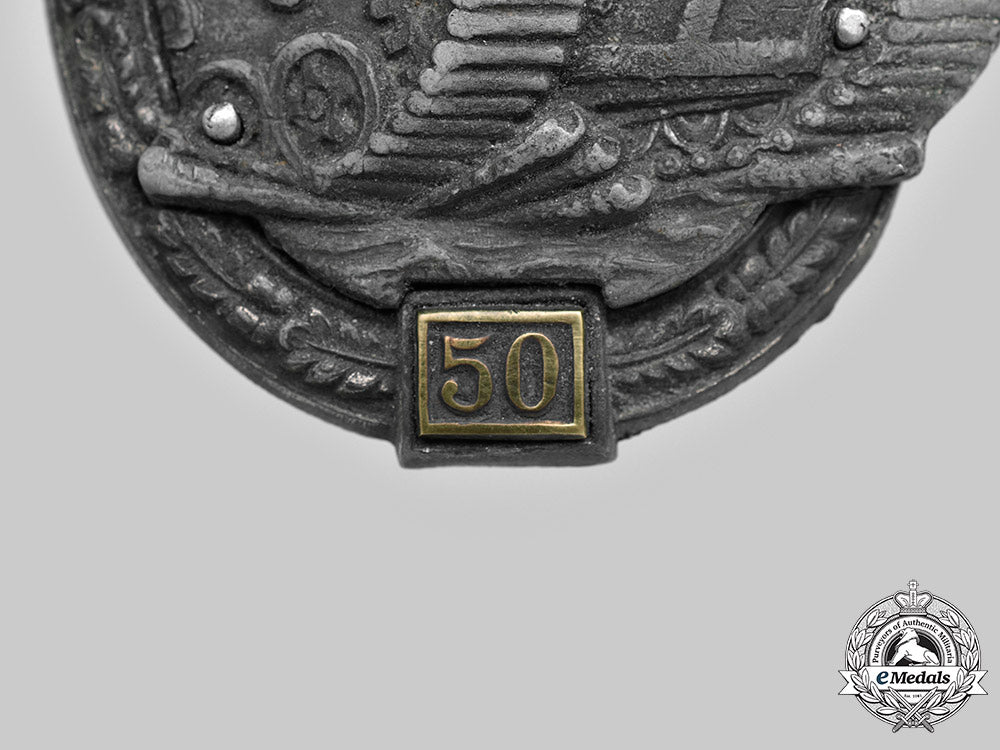 germany._a_silver_grade_tank_badge;_special_grade50,_by_c.e._juncker_c20274_mnc5489_2_1_1_1_1_1_1_1