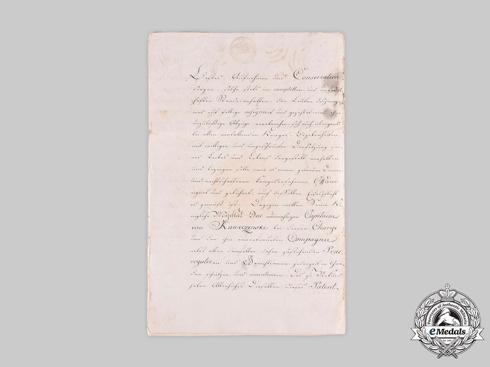 prussia,_kingdom._a_promotion_certificate_to_captain_signed_by_king_friedrich_wilhelm_iii,1817_c20284_emd2939_1