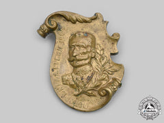 Serbia, Kingdom. A Bronze King Peter Plaque, 1904
