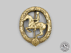 Germany, Third Reich. A German Equestrian Badge, Iii Class In Bronze, By L. Christian Lauer