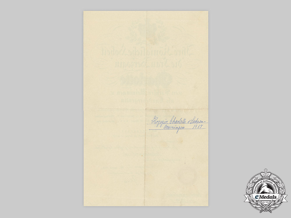 saxe-_meiningen,_duchy._a_first_war_honour_cross_document_to_leutnant_ernst_erb,1915_c20637m182_2245--copy-_1_