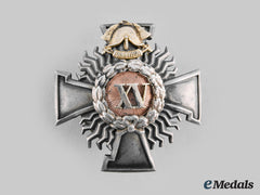 Latvia, Republic. A Firefighter 15 Year Service Badge By W.f. Muller