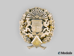 Latvia, Republic. A Military Badge To Colonel G. Kikuls, By V.f. Millers