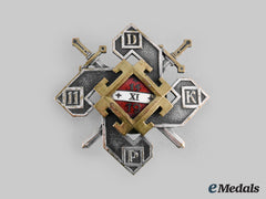 Latvia, Republic. An 11Th Dobeles Infantry Regiment Badge