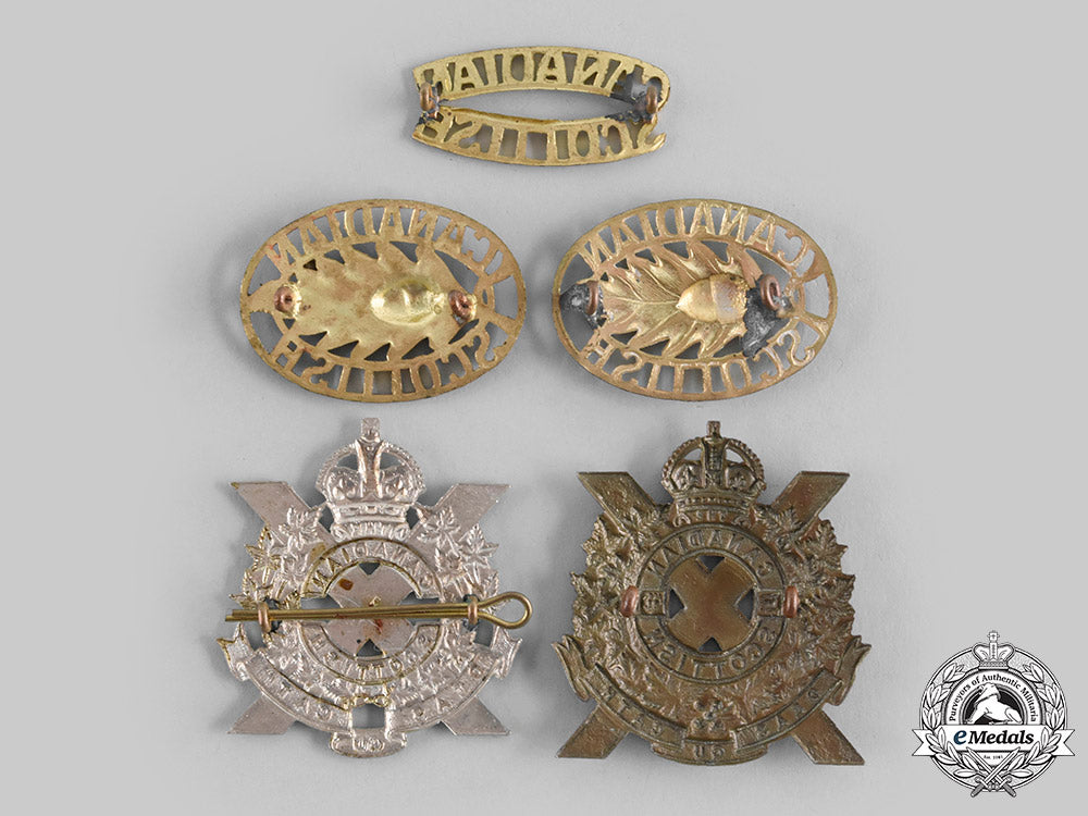 canada._five_canadian_scottish_regiment(_princess_mary's)_badges_c20_00666_1