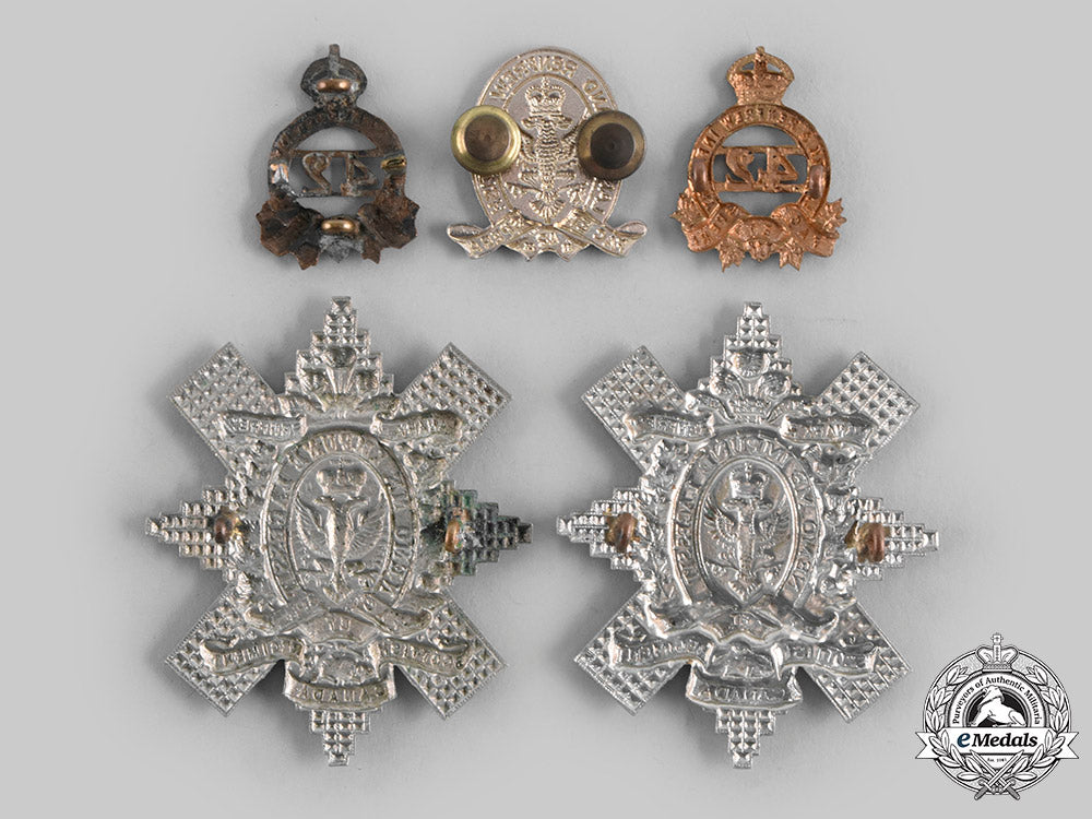 canada._five_lanark_and_renfrew_scottish_regiment_badges_c20_00709