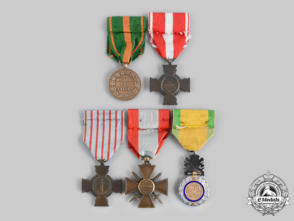 france,_iii_republic._a_lot_of_five_awards_c20_00733_1