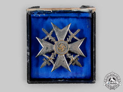 Germany, Wehrmacht. A Spanish Cross, Silver Grade With Swords, By C.e. Juncker
