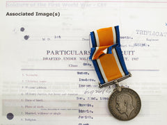 Csef War Medal To Russian-Canadian