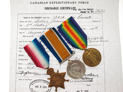 Wwi Trio - Danish Canadian - 1St Division Cef