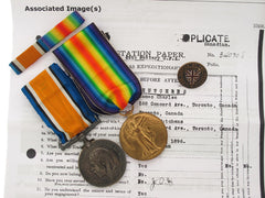 Wwi Pair, Dvr. James C. Hutchens. Cfa