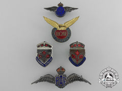 Five Second World War Badges