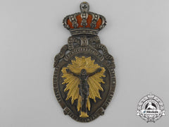 Spain, Kingdom. A Royal Spanish Illustrious Confraternity Of The Holy Christ Of Helplessness Medal