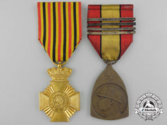 Two Belgian Orders And Medals