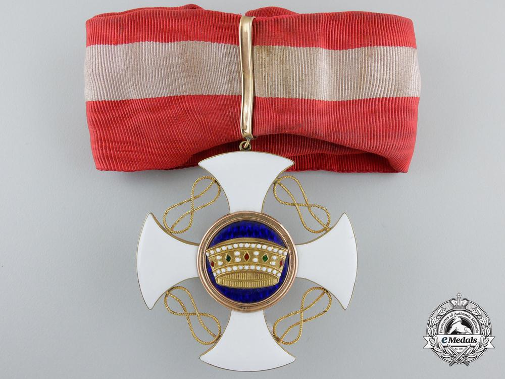 an_italian_order_of_the_crown;_commander's_cross_with_miniature_c_144_1_1