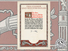 A German Golden Wedding Anniversary Award Document