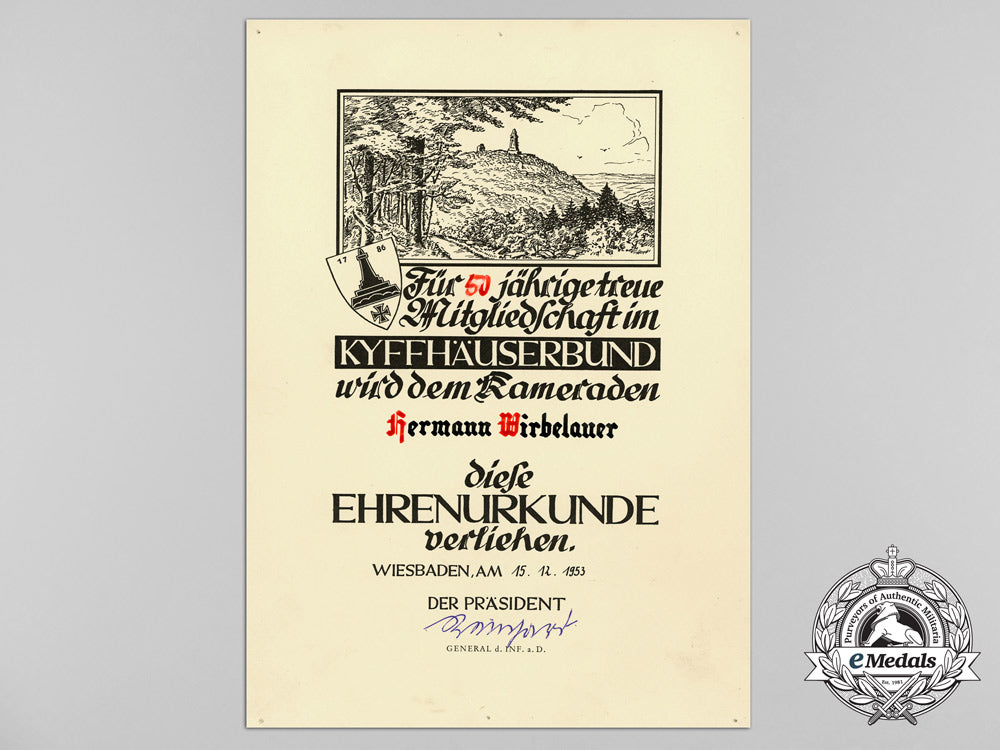 two_certificates_westerwald-_verein&_kyffhäuserbund_hermann_wirbelauer,_c_2104
