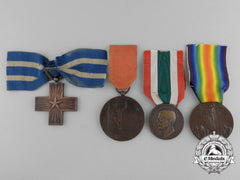 A Lot Of Four Italian First War Period Medals & Awards