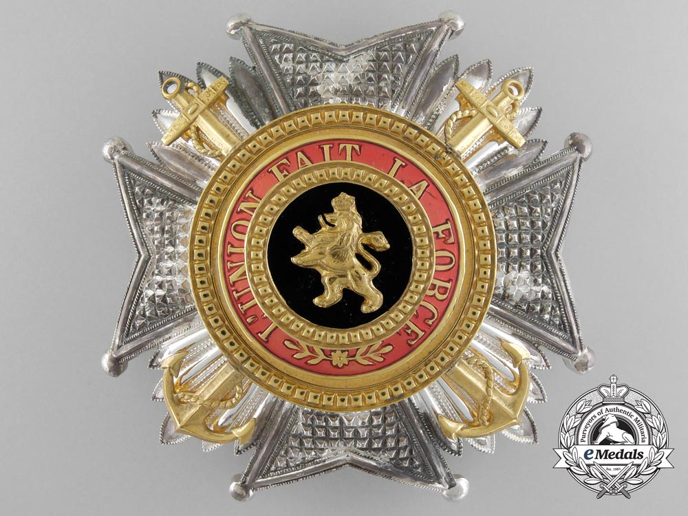 a_belgian_order_of_leopold;_commander_cross_with_anchors_by_p._degreef_c_3478