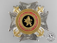 A Belgian Order Of Leopold; Commander Cross With Anchors By P. Degreef