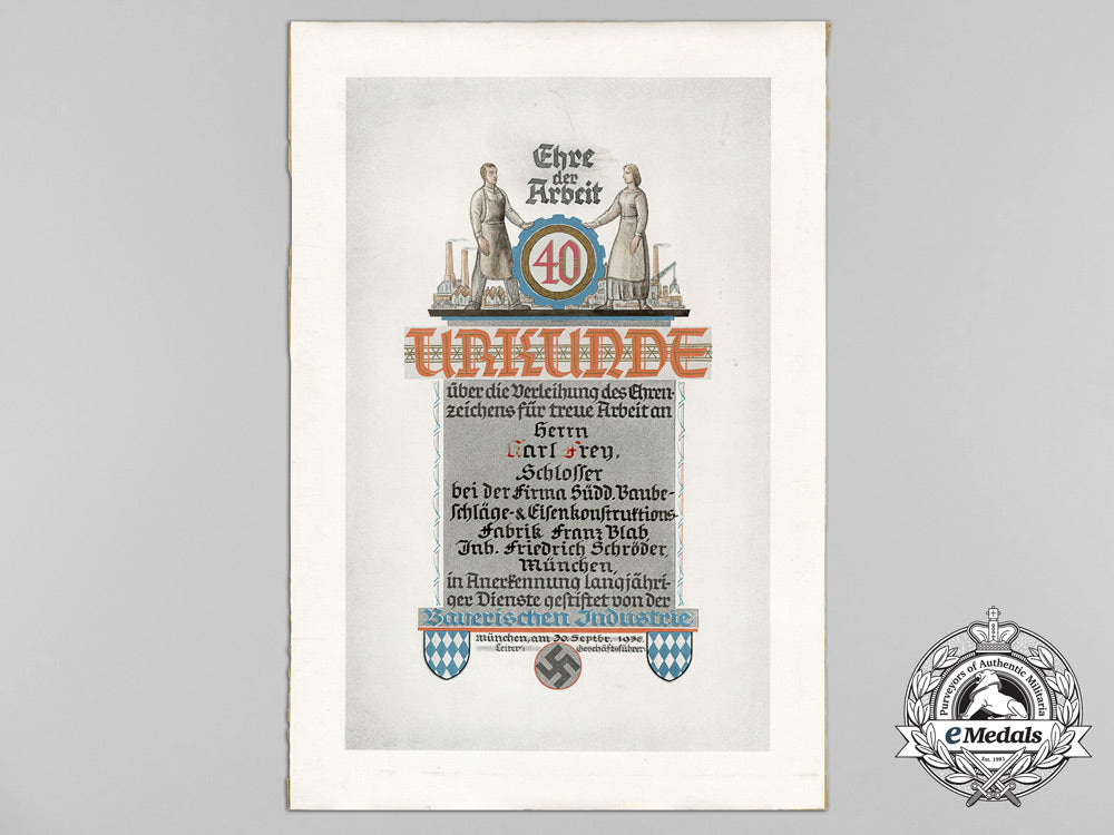 a1936_bavarian_industrial_honour_badge_award_document_c_3531