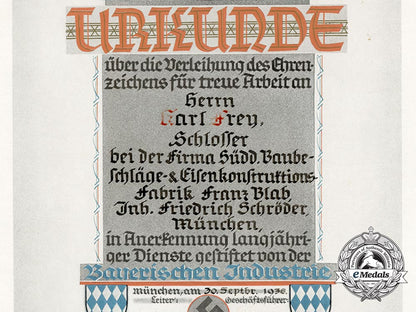 a1936_bavarian_industrial_honour_badge_award_document_c_3532