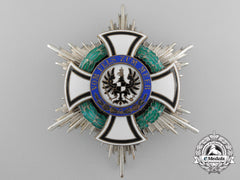 A Prussian House Order Of Hohenzollern; Commander's Star By Godet