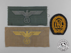 A Lot Of Three German Second War Cloth Insignia