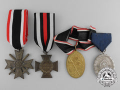 A Lot Of Four German Awards And Medals