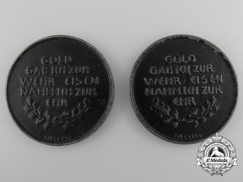 two1916_german_first_war_gold_donation_coins_by_hermann_haseaus_c_4750