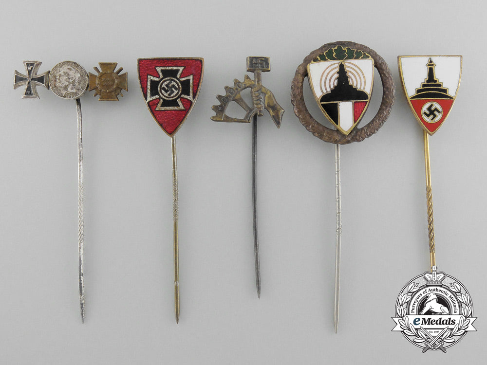 a_lot_of_five_german_stick_pins_and_awards_c_4801