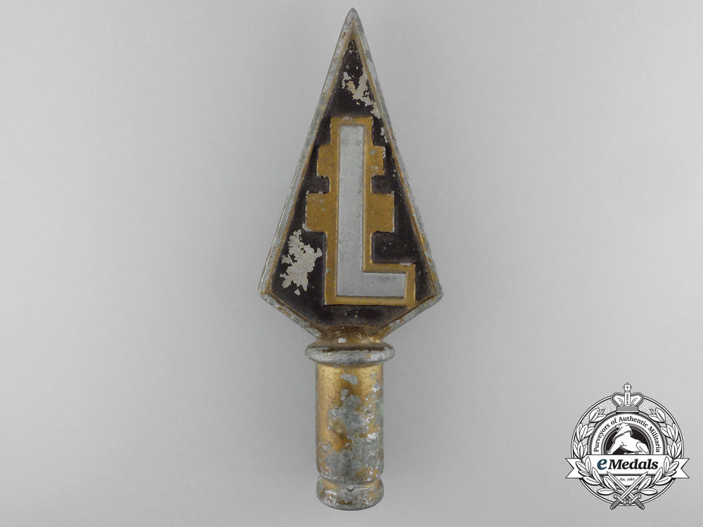 a1930’_s_hungarian_levante_organization_flag_pole_topper_c_4848